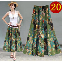 高腰半身長(cháng)裙，微胖女孩的福音