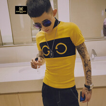 C2潮朝（C2 CHAO CHAO） 短袖 男士T恤 黃色 XL，L，XXL，M