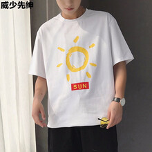 威少先紳 短袖 男士T恤 T19白色 