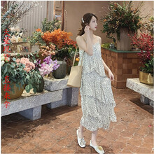 浪漫網(wǎng)紗長(cháng)裙，微胖女神的小心機