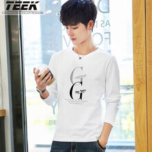 TEEK 長袖 男士T恤 【常規(guī)厚度】C565白色 