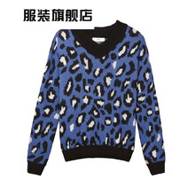 元素,樣式,新款,毛衣,流行,趨勢(shì),藍(lán)色,豹紋