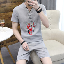 AWOL ATTITUDE WITHOUT LIMITS 短袖 男士T恤 T754灰色臉譜-長(cháng)褲 