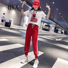 BVX 口袋，撞色，印花 短袖 T恤 女 圓領(lǐng)