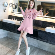 歐米庫(kù)（OUMIKU） 動(dòng)物，純色 荷葉邊，拼接，綁帶，立體裝飾 連衣裙