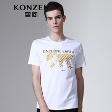 KONZEN 短袖 男士T恤 01 白色 