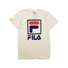 斐樂（FILA） 短袖 男士T恤 米白色 