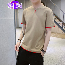 C2潮朝(C2 chao chao) 短袖 男士T恤 卡其色 