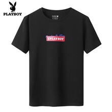 花花公子（PLAYBOY） 短袖 男士T恤 473黑色 