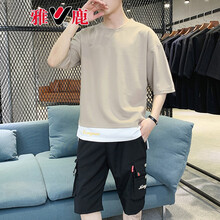 雅鹿 短袖 男士T恤 LM-TZ740卡其色 
