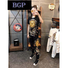 BGP 短袖 男士T恤 女款黑色套裝 