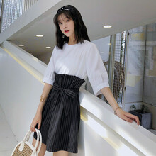 優(yōu)雅條紋連衣裙，打造浪漫女神
