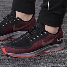 耐克（NIKE）跑步鞋AA1643-004深酒紅灰氣墊 42
