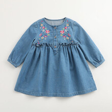 身高刺繡牛仔裙