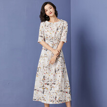 簡(jiǎn)約印花裙，打造優(yōu)雅小仙女