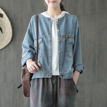 花陌田（HOMOOTANE）  長袖 女 短外套 刺繡
