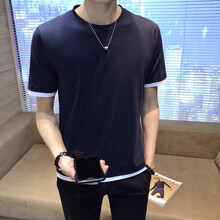 爾康新 短袖 男士T恤 藏青色 
