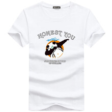 K L B ZHE 短袖 男士T恤 熊貓白色 S，4XL，5XL，L，XXL，M，XXXL