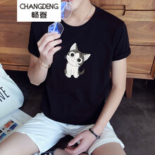 暢登（CHANGDENG） 短袖 男士T恤 小貓黑 