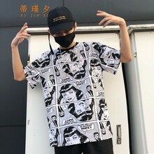 蒂瑾夕 長袖 男士T恤 漫畫 