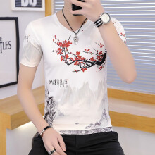 潮至（CHAOZHI） 短袖 男士T恤 tv3000白色 