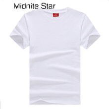 Midnite Star 短袖 男士T恤 180克白色微透 