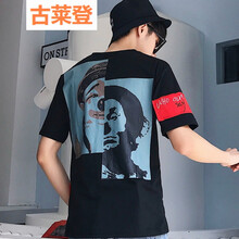 古萊登（GODLIKE） 短袖 男士T恤 五分小丑 黑色 