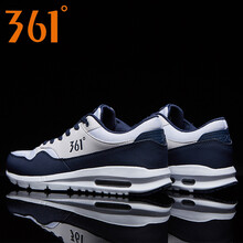 361度跑步鞋361度白/深夜藍(lán)-網(wǎng)面 