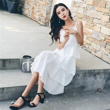 荷葉邊連衣裙，打造甜美小仙女