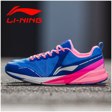李寧（LI-NING）跑步鞋晶藍(lán)色/熒光果粉 35，37.5，36，37，38，39，40，35.5