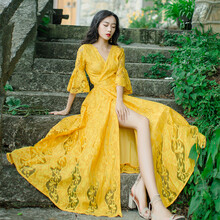 開(kāi)叉連衣裙，讓你的美出新高度