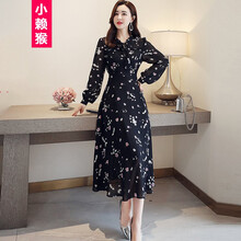 小賴猴（XIAOLAIHOU） 碎花 綁帶，立體裁剪 連衣裙