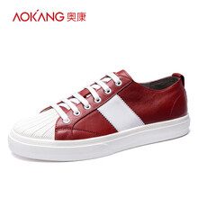 奧康（Aokang）男士酒紅183331116 38