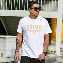 傲信鳥(niǎo) 短袖 男士T恤 小魚(yú)白色 XL，4XL，5XL，L，M，XXXL，XXL