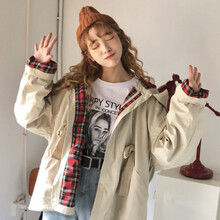 元素,新款,樣式,趨勢,格紋棉外套女,流行