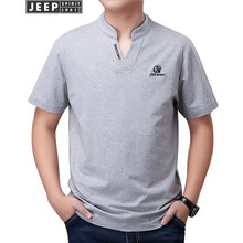 吉普（JEEP） 短袖 男士T恤 灰色 XL，L，XXL，M，XXXL