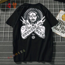 凌登（LingDeng） 短袖 男士T恤 黑色法老 