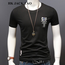hk jack tao 短袖 男士T恤 黑色-706 