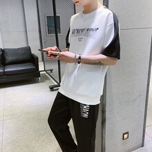 雪萊瓊斯（Shelley Jones） 五分袖 男士T恤 TZ64白色（套裝） 