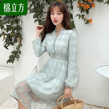 復(fù)古長(zhǎng)袖連衣裙，打造文藝少女風(fēng)