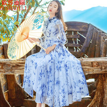 歐莎迪麗（OUSHADILI） 碎花 蕾絲 連衣裙