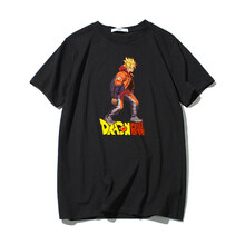 低調的依戀 短袖 男士T恤 黑色悟空 