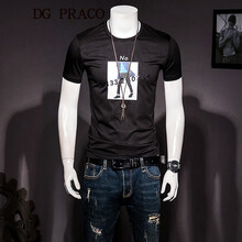 DG PRACO 短袖 男士T恤 黑色 XL，L，XXXL，XXL，M