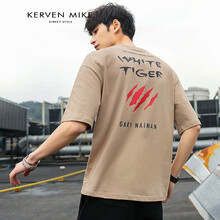 Kerven Mike 五分袖 男士T恤 T7915卡其 