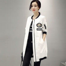 慕香 立領 長袖 女 短外套 繡花，口袋，刺繡，圓環(huán)，拼接，紐扣，拉鏈，貼布