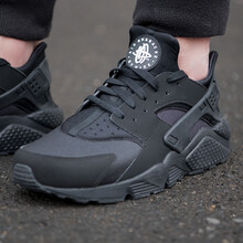 耐克（NIKE）跑步鞋318429-003全黑輕盈緩震 