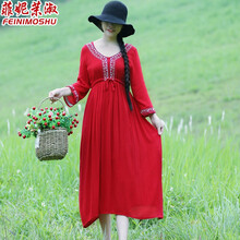 菲妮茉淑（FEINIMOSHU） 純色 口袋，抽繩 連衣裙