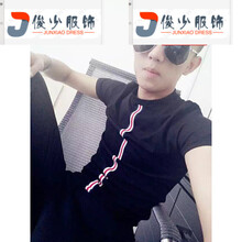 尊尚鳥（ zunshangniao） 短袖 男士T恤 豎條黑短袖 S，XL，L，XXL，M