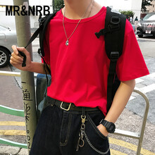 MR&NRB 短袖 男士T恤 紅色 