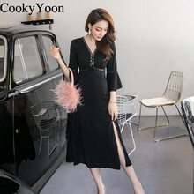 CookyYoon  蕾絲拼接，鏤空 連衣裙
